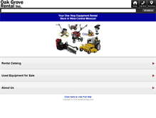 Tablet Screenshot of oakgroverental.net